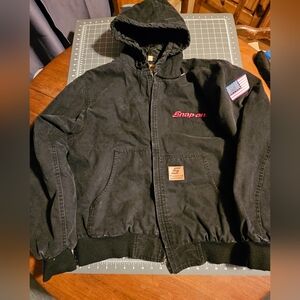 Carhartt Snap On Zip Front Hoodie Size L